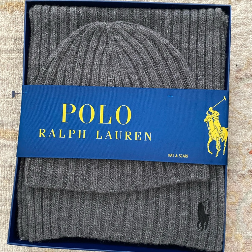 Polo by Ralph Lauren Gray Knit Hat
